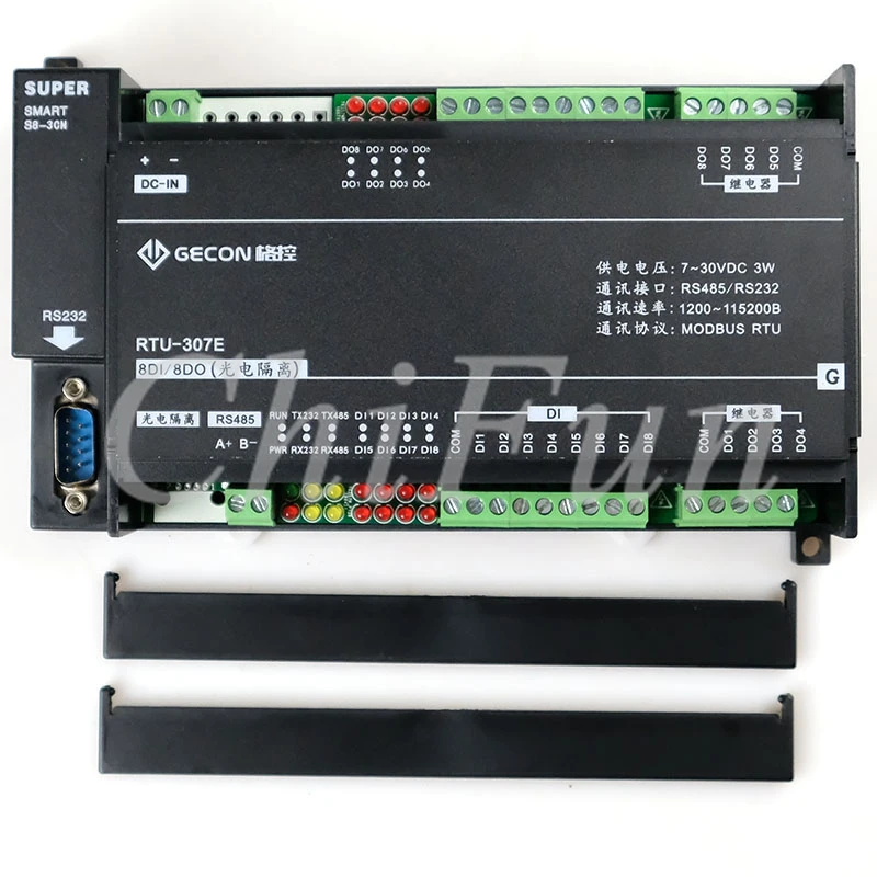 8DI8DO комбинированная система управления Modbus RTU протокол последовательный RS485 232 цифровой вход и выход