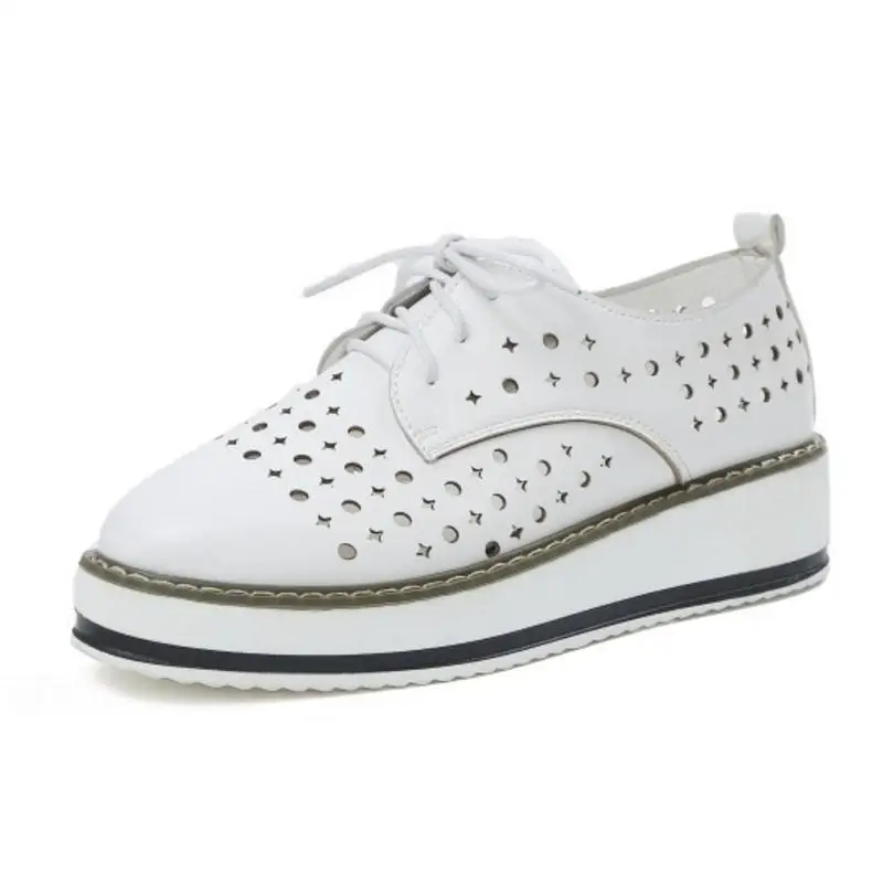 Coolcept 2019 New Arrival Women Pumps Fashion High Heel Shoes Women's Hollow Out Office Lady Daily Wedges Size 35-39 | Обувь