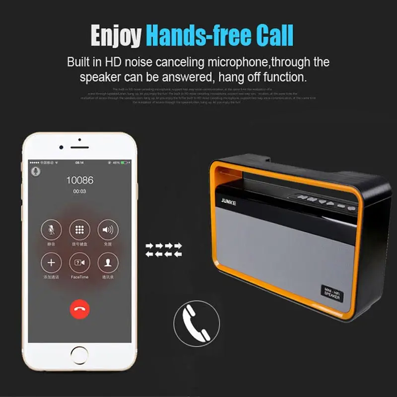 Оригинальная портативная беспроводная Bluetooth колонка с микрофоном|Портативные