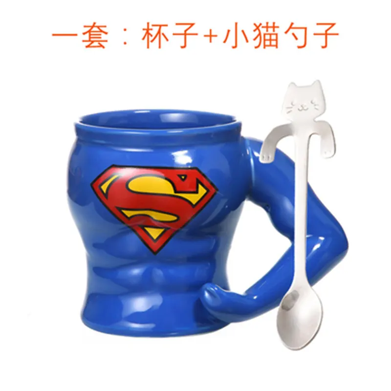 American creative Superman Muscle Mug Ceramic Cup Coffee with Spoon send boyfriend gift SD357 | Игрушки и хобби
