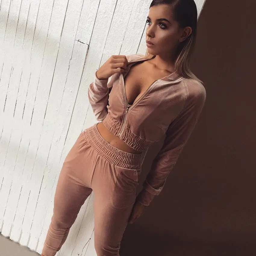 Женский комплект одежды из 2 предметов Осенний Модный женский свитер с капюшоном