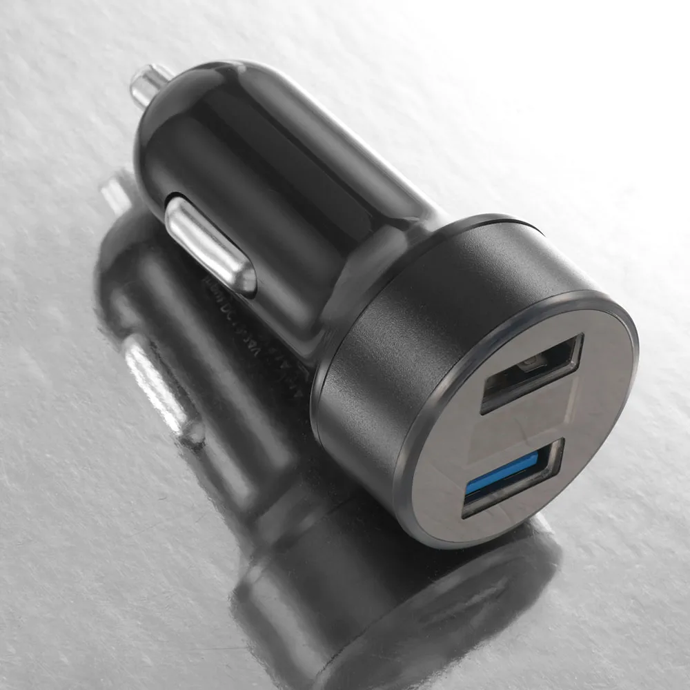 Автомобильное зарядное устройство с двумя usb-портами 3,1 А, 5 В, светодиодный дисплей, быстрая зарядка, умная Защита от перенапряжения, режим предохранителя, автомобильное зарядное устройство для мобильных телефонов