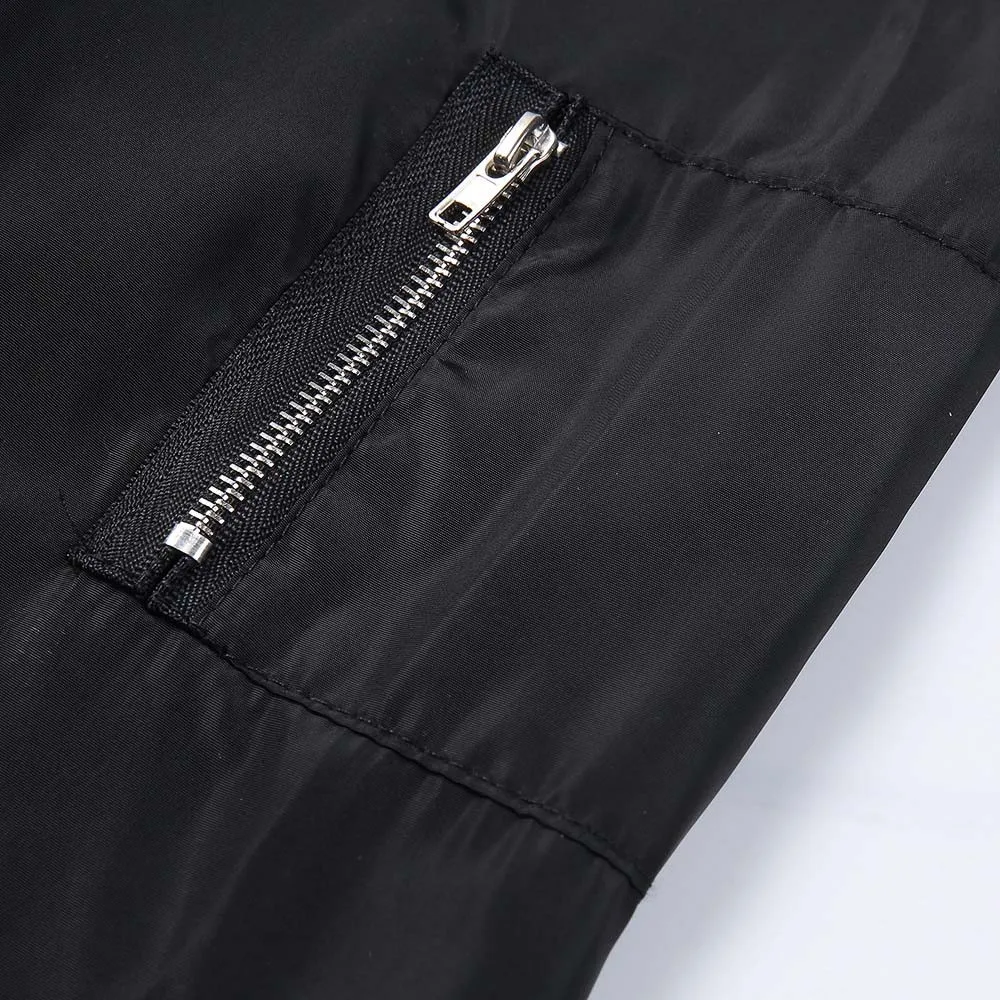 

Autumn Women Jacket Solid Stand Collar Zipper Pockets Bomber Jacket Casual Daily Jacket Coat jaqueta feminina #D