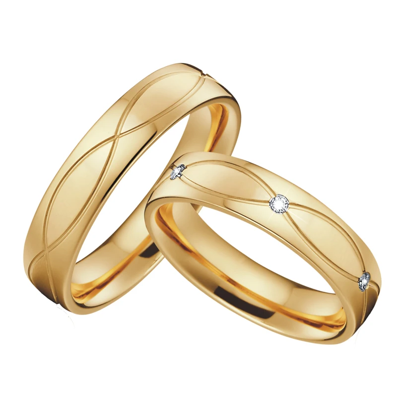 Набор свадебных колец из нержавеющей стали для женщин и мужчин|ring pair|women ringscouple rings