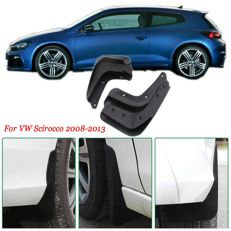 4 шт. Премиум Heavy Duty формованных Всплеск брызговики охранники крылья для VW Scirocco