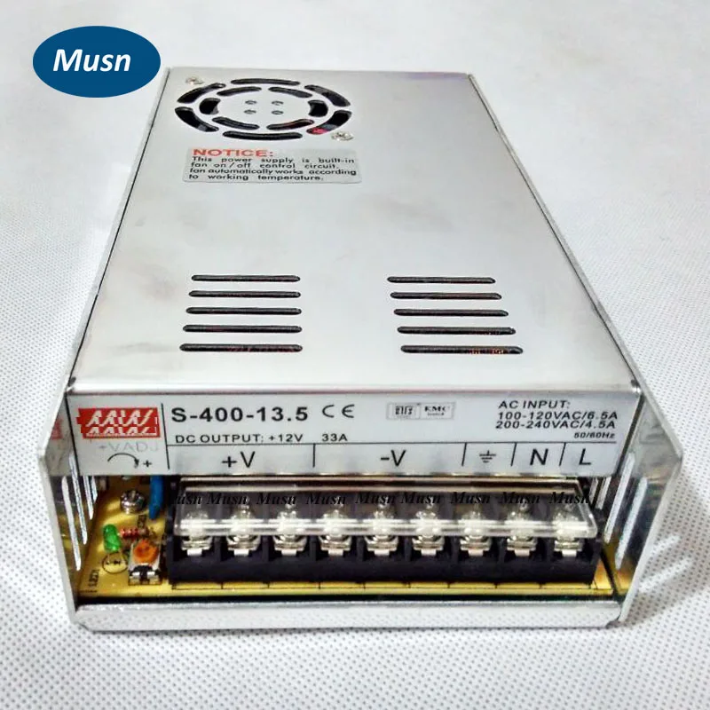 

400W 13.5V 30A Single Output Switching power supply for CCTV camera LED Strip light AC to DC SMPS