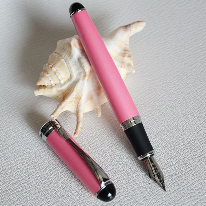 Перьевая ручка 0,7 мм перо с широким основанием JINHAO X750 розовый/серебристый роскошный бизнес офисный черный серый винный 15 цветов Селективный JINHAO 750