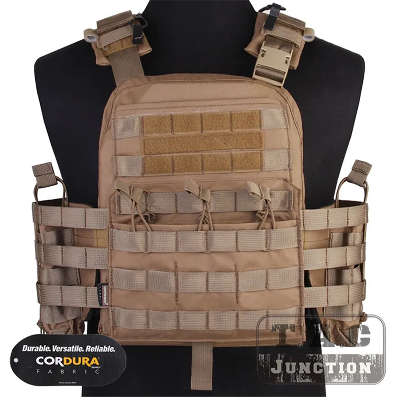 Emerson NCPC Охотничий Тактический жилет EmersonGear Регулируемый MOLLE Body Armor Airsoft Combat Cherry Plate Carrier CS Swat - Цвет: CB