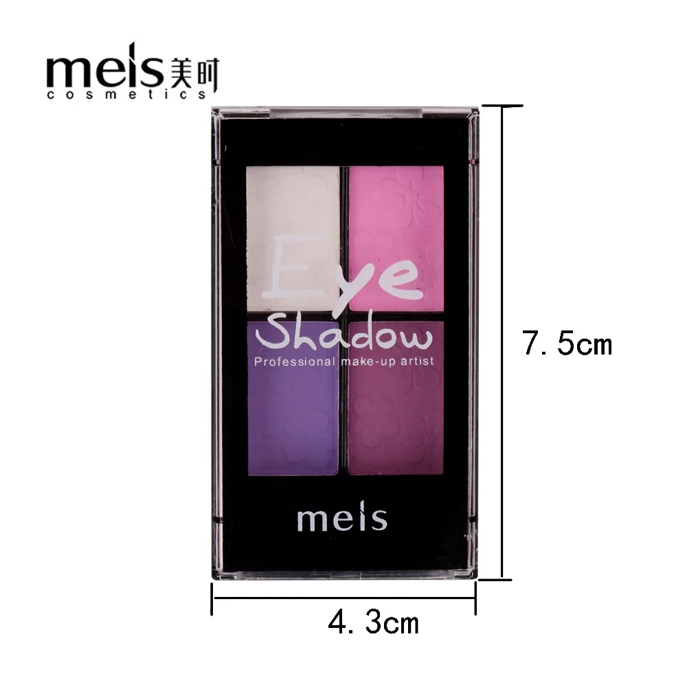 MEIS Brand Makeup Cosmetics Professional 4 Colors Eye Shadow Eyeshadow Palette Matte MS0417 |