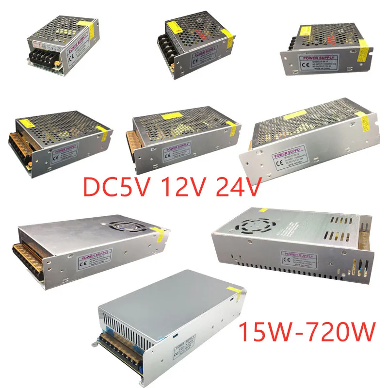 DC5V 12V 24V 1.25A 60A 40W 60W 120W 180W 200W 250W 300W 360W 480W 600W 720W импульсный источник питания LightingTransformer
