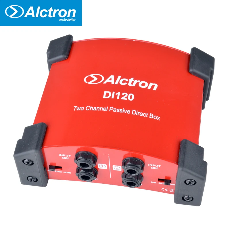 Alctron DI120 пассивный DI бокс для записи гитары и сцены идеально подходит клавиатуры