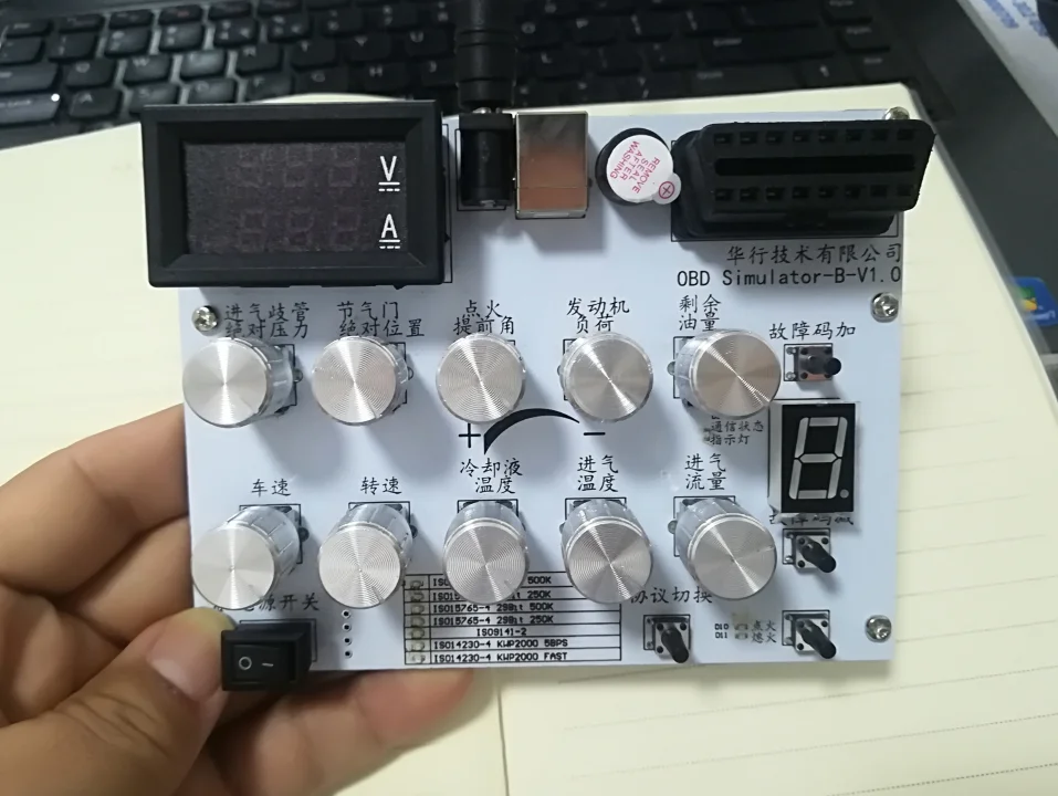 

Automobile OBD/ECU Simulator Development and Testing Tool/Vehicle Networking Development/Analog Ride/ELM327/ECU/