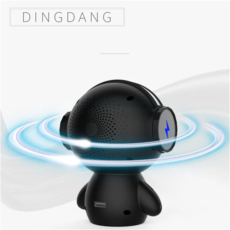 HAAYOT мини робот Bluetooth динамик умный милый бас портативный мультипликационный