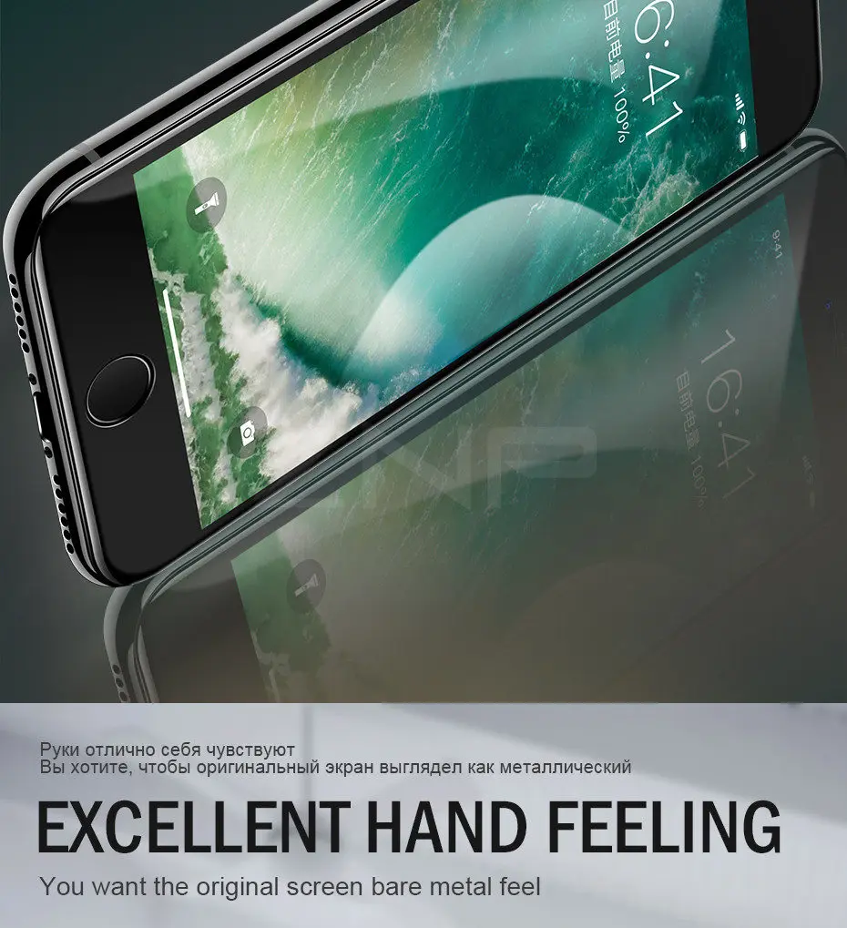 ZNP Защитное стекло для iPhone 6 6s Plus X Xs Max XR закаленное защитное стекло 10D с закругленными краями для iPhone 7 8 Plus