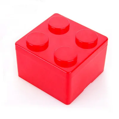 small red Строительные блоки, настольная коробка для хранения, органайзер, экономия пространства, коробка для косметики, удобная офисная коробка для хранения ювелирных изделий, ручка для мелочей - Цвет: small red