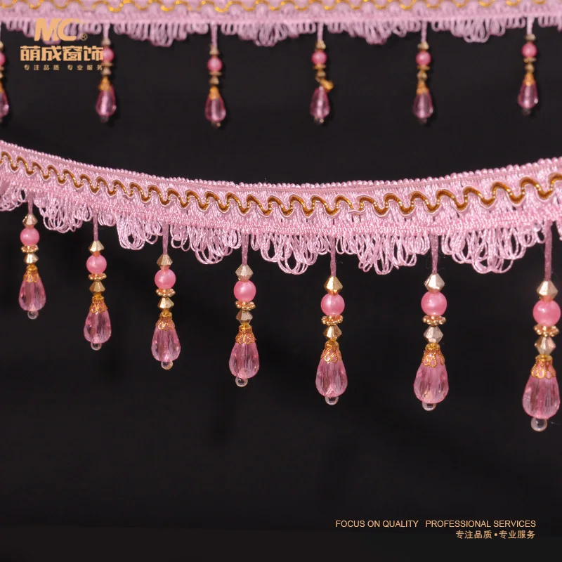 [Meng] D into large droplets / lace curtains crystal beads pendant curtain accessories wholesale 12 m | Тематическая одежда и