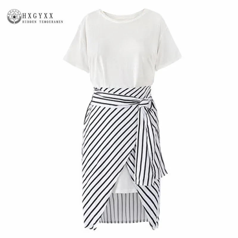 Женский комплект из 2 предметов свободная футболка с коротким рукавом и