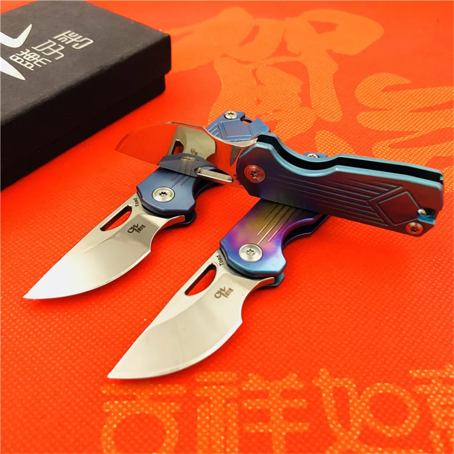 CH CH3515Flipper складной нож s35vn лезвие титановая ручка Открытый Отдых выживания Охота карманные фрукты Кухонные Ножи EDC инструменты