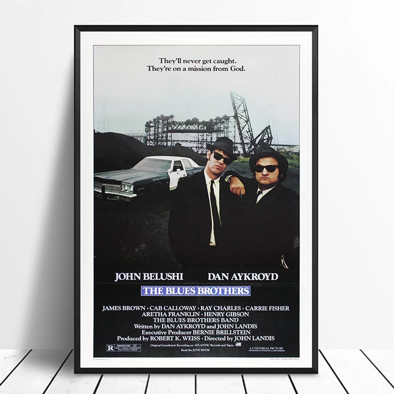 The Blues Brothers Винтаж классическое кино плакат домашний Декор стены искусства холст