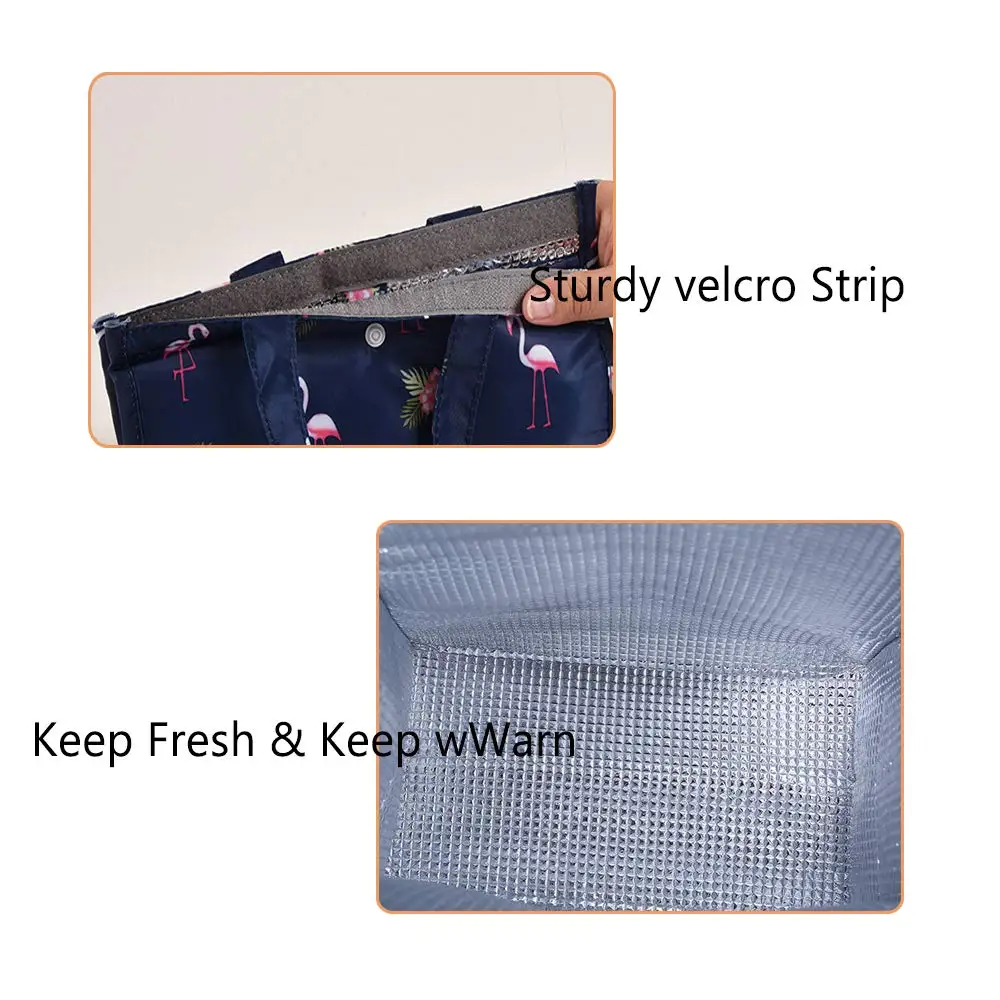 New Baby Food Milk Bottle Storage Insulation Bags Waterproof Oxford Flamingo Bag Lunch Bag Infant Kids Food Warmer Thermal Bag