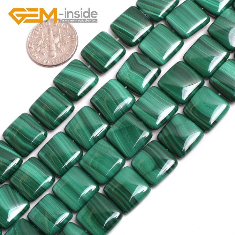 Малахитовый: бусины квадратного класса AA из натурального хрусоколла бисер DIY для