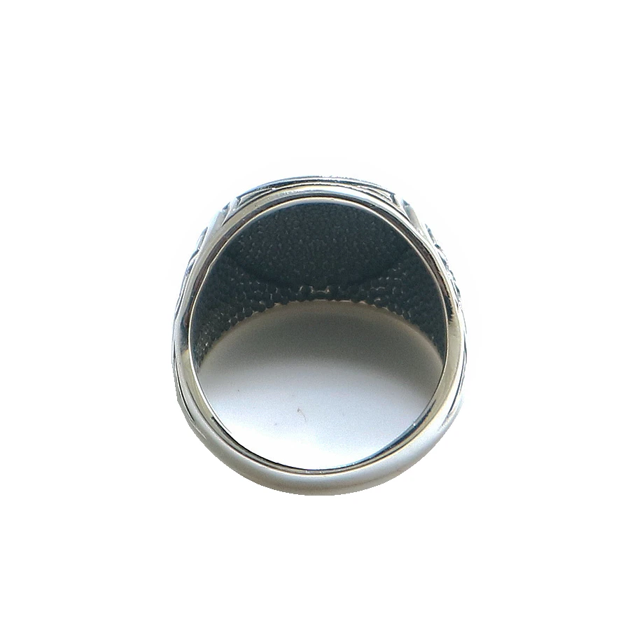 

Size 6 To Size 14 Unisex Cool 925 Silver Vikings Slavic Wheel Amulet Ring