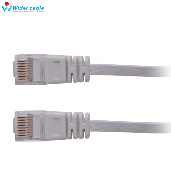 5 шт. 2ft голая медь 32AWG Fluke RJ45 сетевой патч корд Плоский Cat6 Ethernet Патч Кабель белый