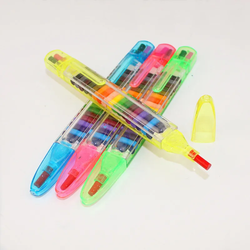 

24 Pc/Lot Creative Stationery/ Crayon 20color into 1/ School Children Safety Non-toxic Oil Painting Stick