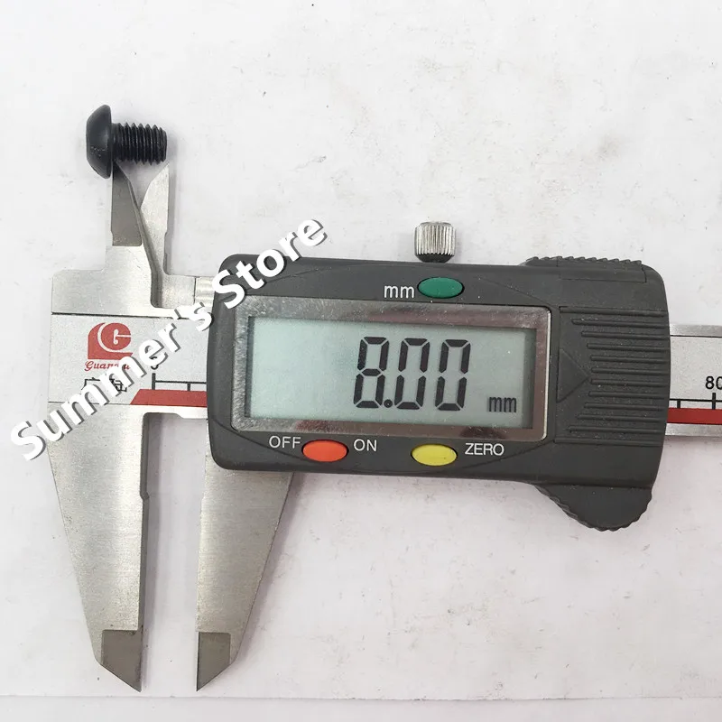 100 шт./лот болт с шестигранной головкой из легированной стали ISO7380 M6 8 мм черный