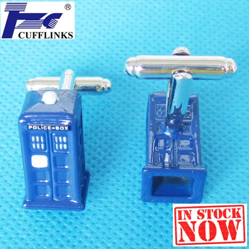 Синий Почтовый ящик запонки наборами по 2 пары Бесплатная доставка промо