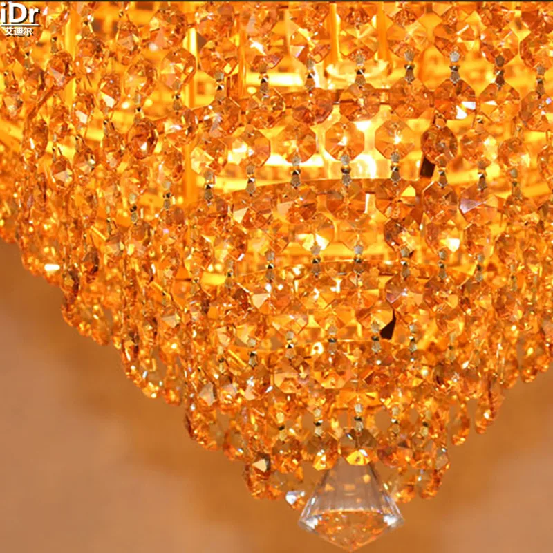 Европейская Золотая круглая лампа для гостиной спальни светильники коридора