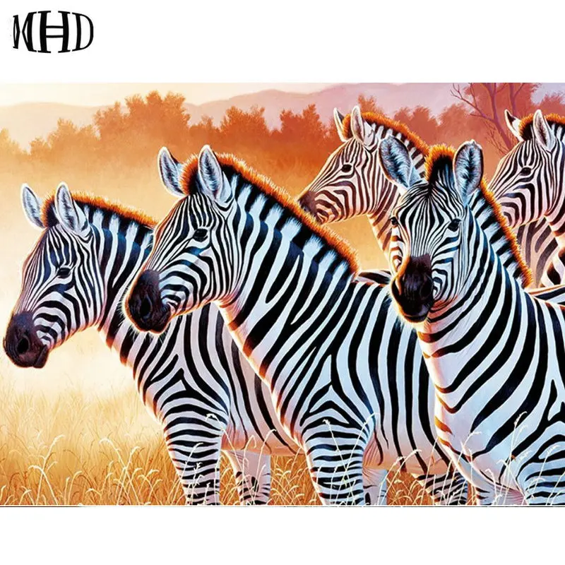 Хит продаж алмазная живопись сделай сам животные просверленные квадраты и круги