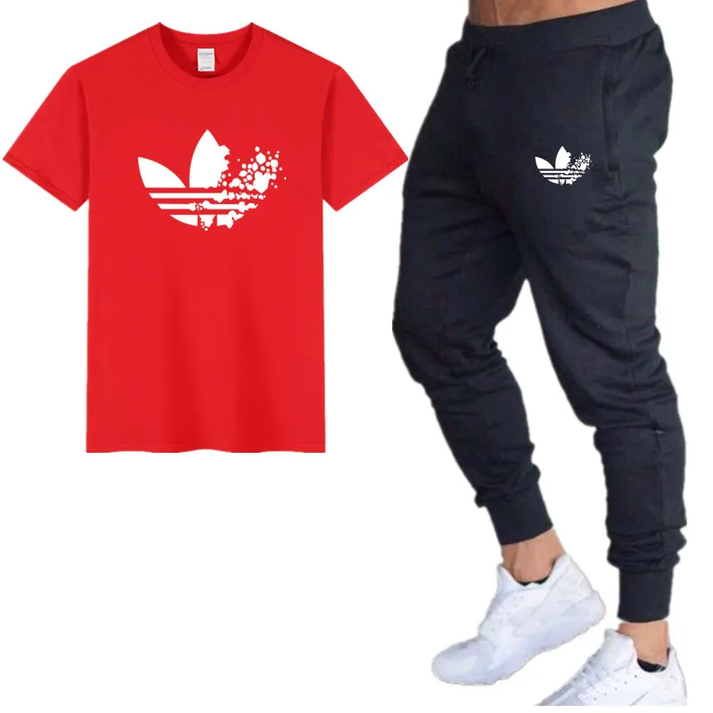 2019 Новый Повседневный костюм мужская летняя качественная Пара Спортивная