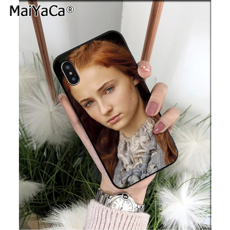 Высококачественный чехол для телефона MaiYaCa Game of Thrones Sansa Stark iPhone 6S 6plus 7 7plus 8 8Plus X Xs MAX