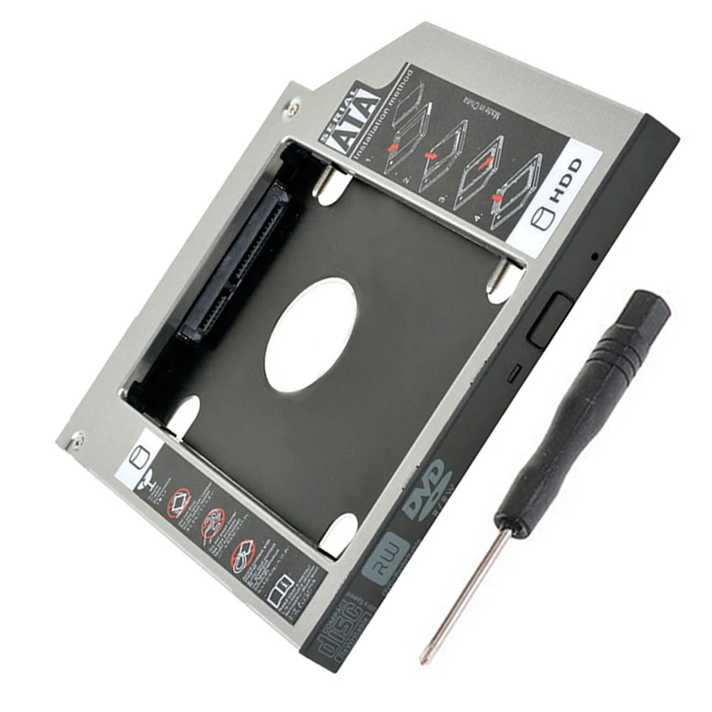 2nd SATA жесткий диск SSD HDD Caddy для Dell Inspiron 17R 5721 5737 15R 5537 5521 SU-208CB GU90N 9 5 мм | Электроника