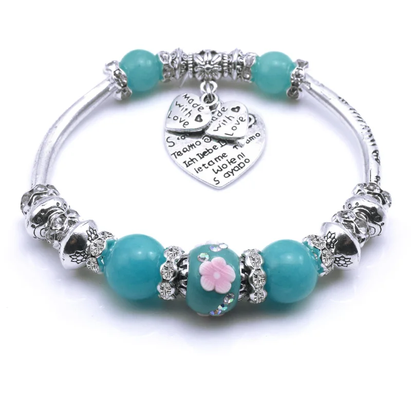 Браслет из бисера в форме сердца ретро-браслет Индонезии женский ювелирный