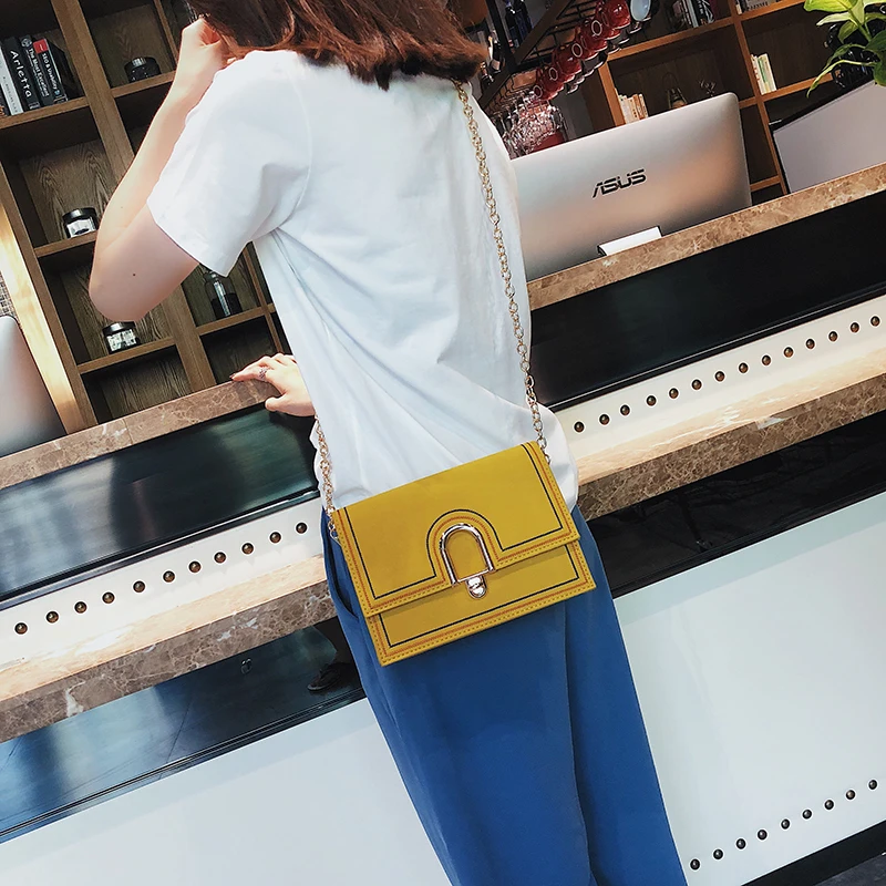 2018 Новая мода скраб для кожи сумка Для женщин маленькая сумочка женская цепочка клапанами|Сумки с ручками| |