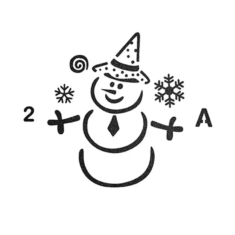 Merry Рождественский набор Стикеры живопись Трафареты для Diy Скрапбукинг штампы Home Decor Бумага карты торт шаблона украшения альбом - Цвет: A2