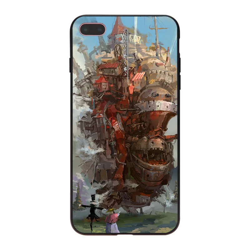 Мягкий чехол MaiYaCa Studio Ghibli Howl's Moving Castle для iPhone 8 7 6 6S Plus X 10 5 5S SE 5C | Мобильные