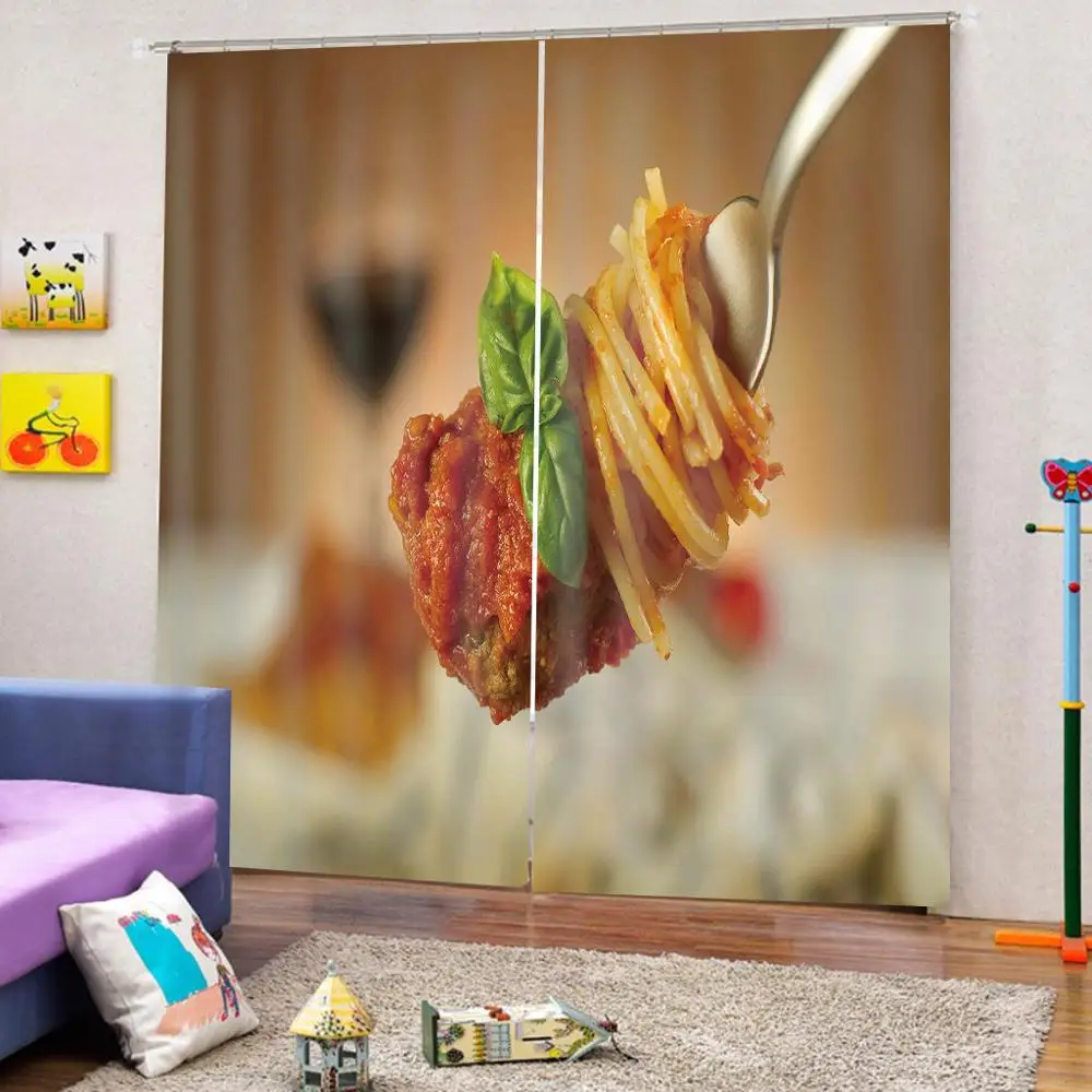 Customized size Luxury Blackout 3D Window Curtains For Living Room kitchen curtains food curtain | Дом и сад