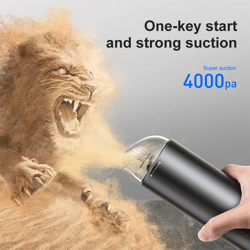 Baseus автомобильный пылесос портативный беспроводной ручной робот для салона