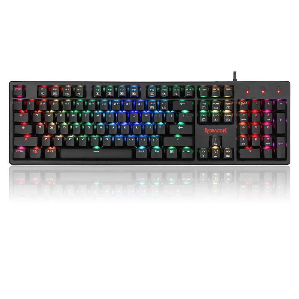 Новая Механическая игровая клавиатура Redragon K578 с коричневыми переключателями и RGB