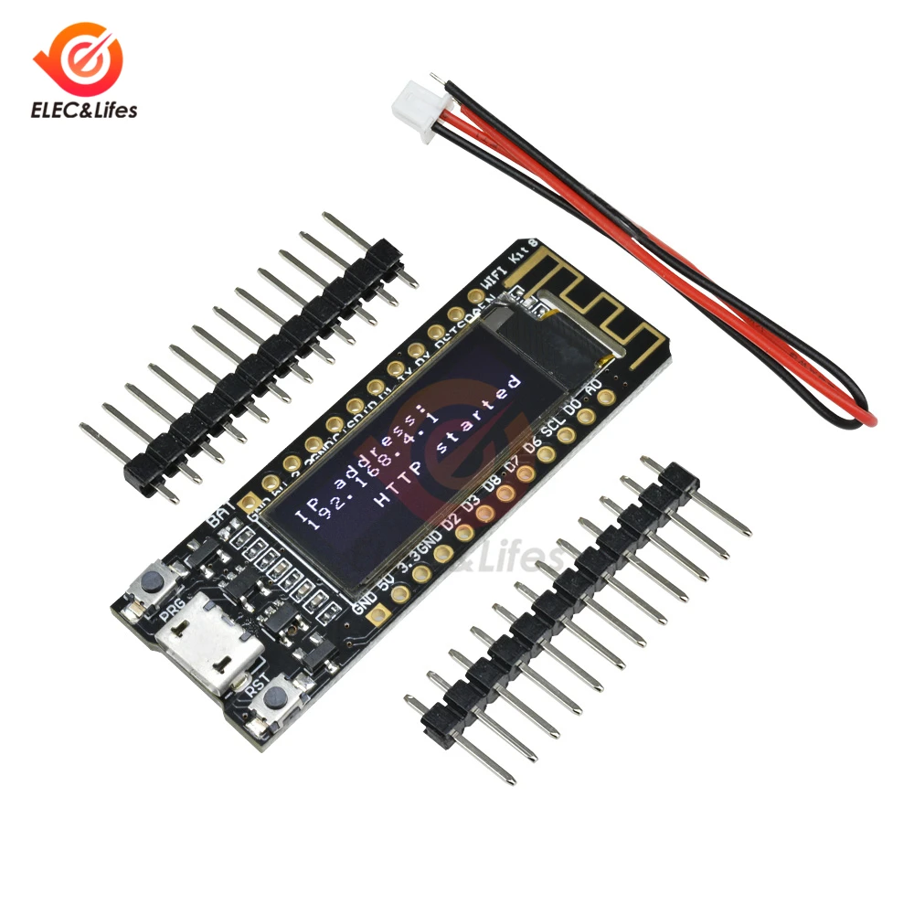Плата макетная NodeMcu с OLED дисплеем 0 91 дюйма ESP8266 плата Wi Fi CP2104 32 Мб Flash ESP 8266 модуль