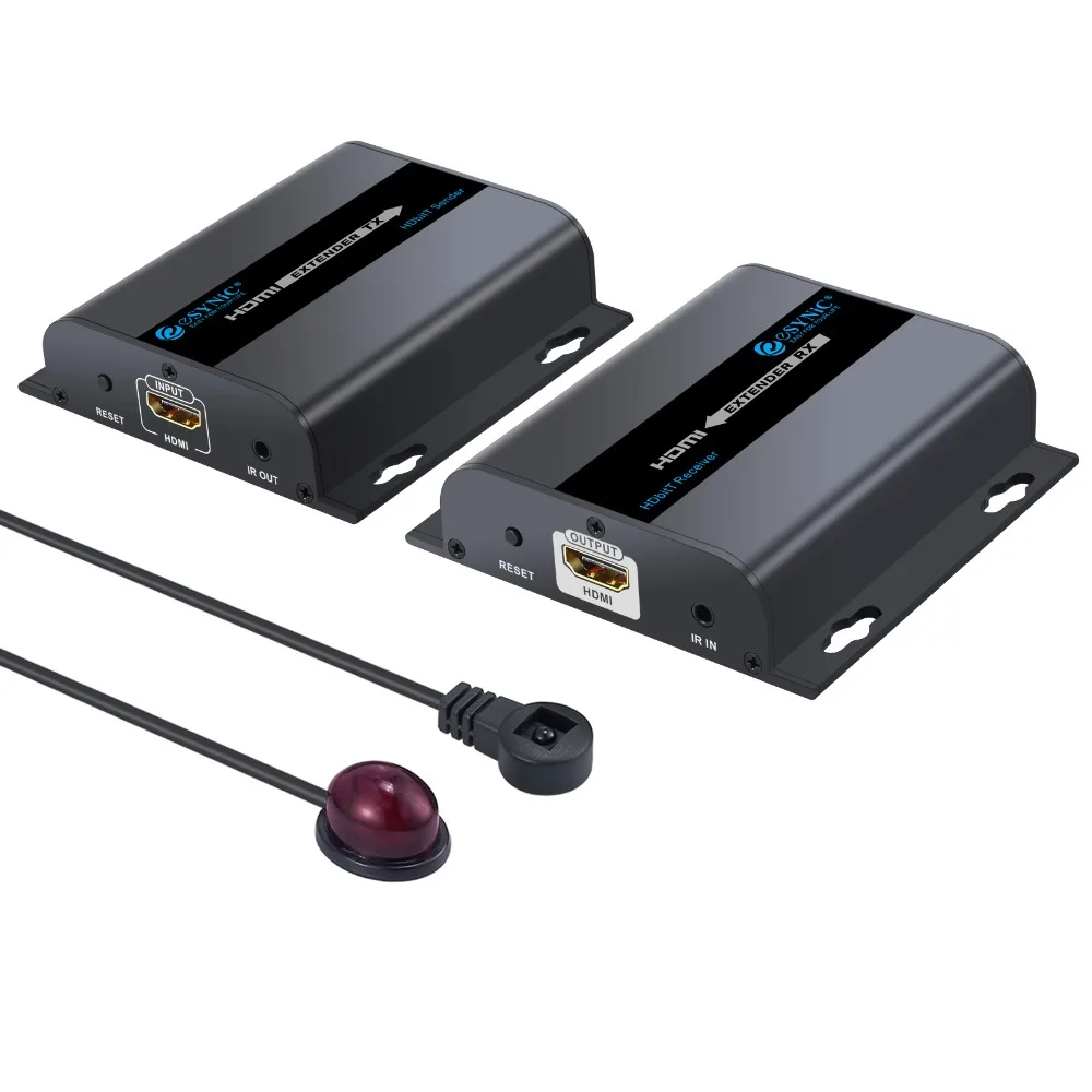 HDbitT HDMI совместимый удлинитель до 120 м репитер RJ45/CAT6/6a/7 IR передает V1.4 HDCP 1 4 приемник