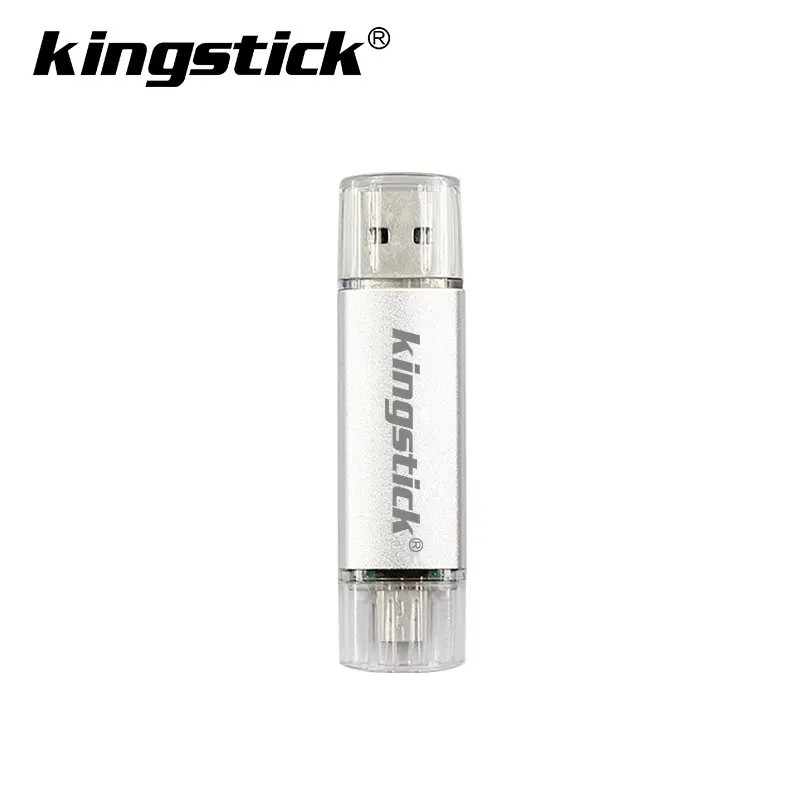 SILVER OTG USB 2,0 U диск usb флеш-накопитель 32 Гб карта памяти 128 ГБ clef usb 8 ГБ 16 ГБ 32 ГБ 64 Гб Флешка флеш-накопитель - Цвет: SILVER