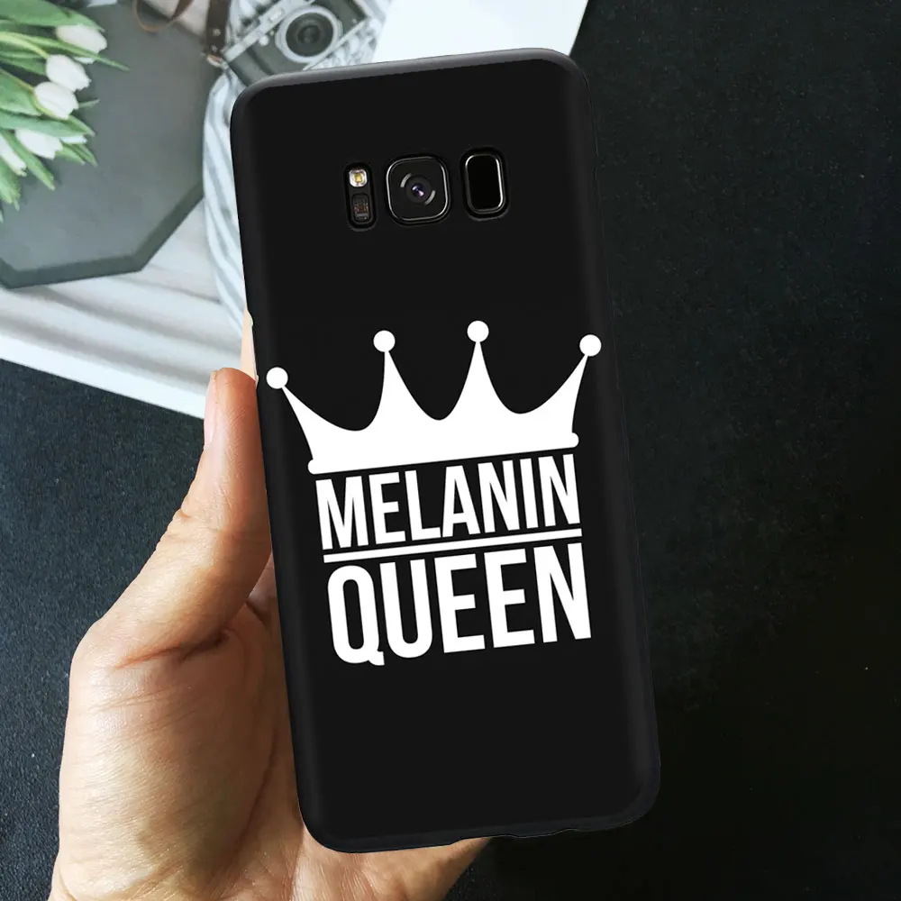 TPU F1212- Melanin Poppin queen чехол для телефона для samsung S7 S10 S9 S8 Plus A6 A7 черный волшебный чехол для девочки для samsung A50 A70 Мягкий ТПУ чехол - Цвет: TPU F1212-