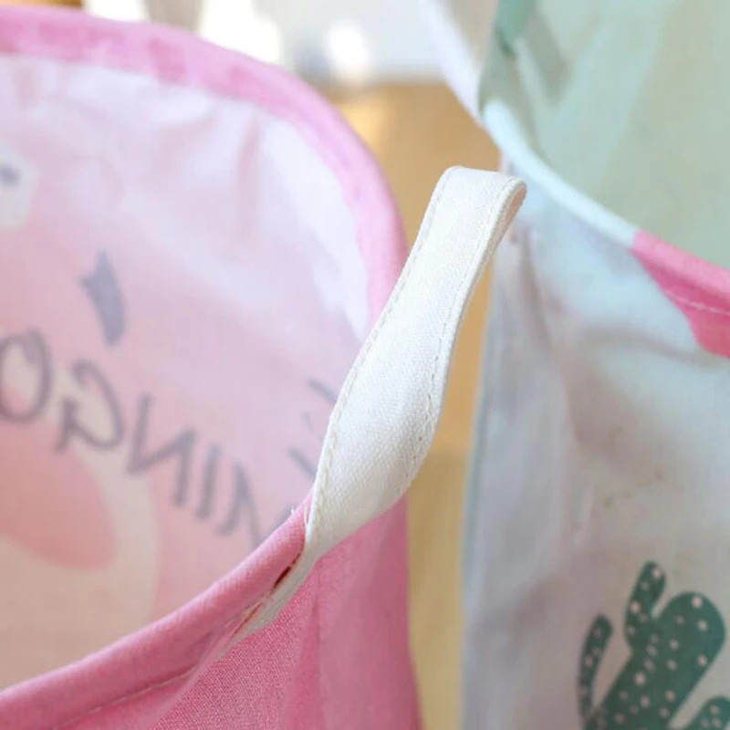 Фламинго Птица складная корзина для хранения коробка грязное белье Одежда Детские игрушки сумка для хранения складной хлопок мелочи бытовой Органайзер