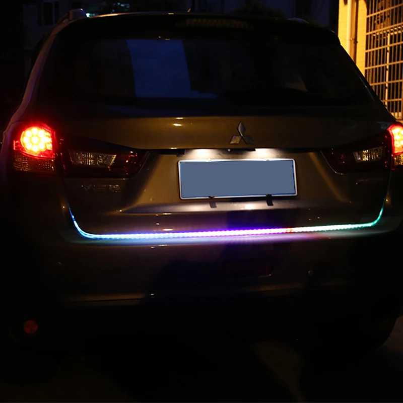 Светодиодный течет DRL поворотник задний светильник ленты багажник автомобиля
