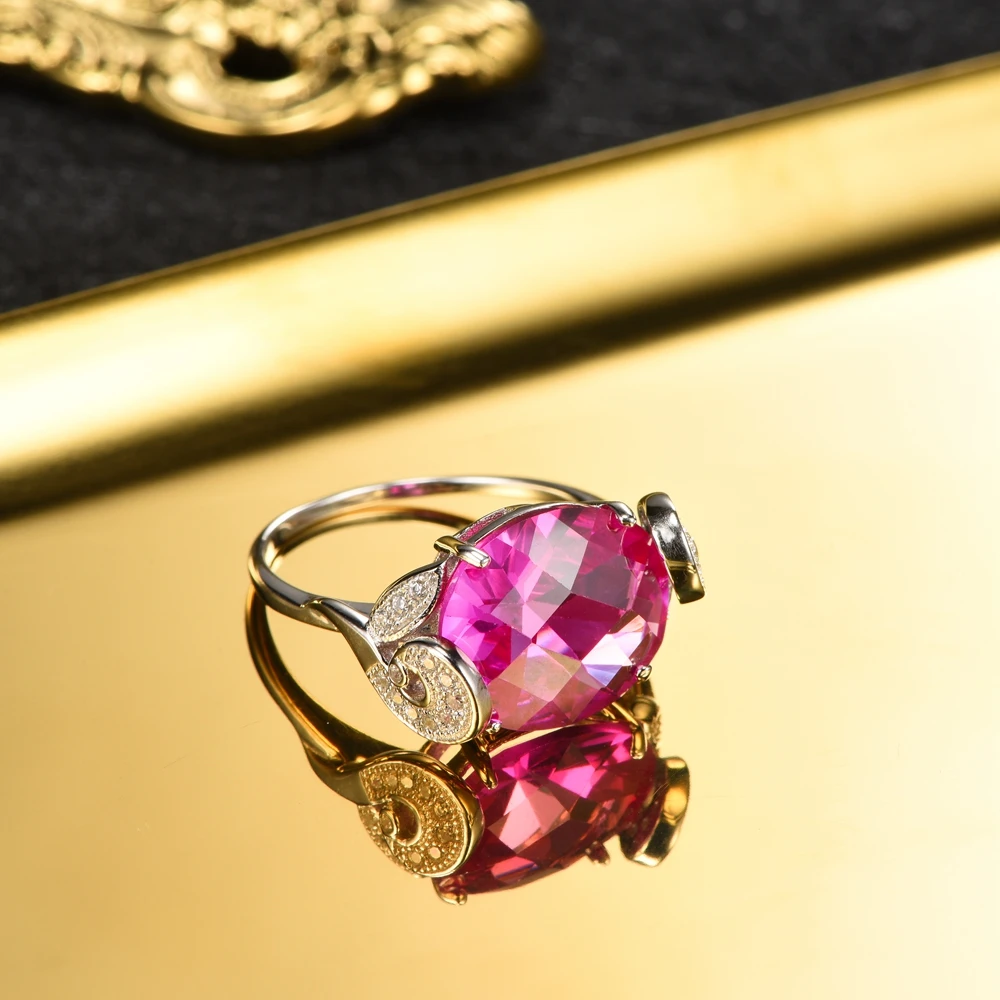 Кольцо женское из серебра 925 пробы с красным камнем карата|jewelry rings|ring forrings for women |