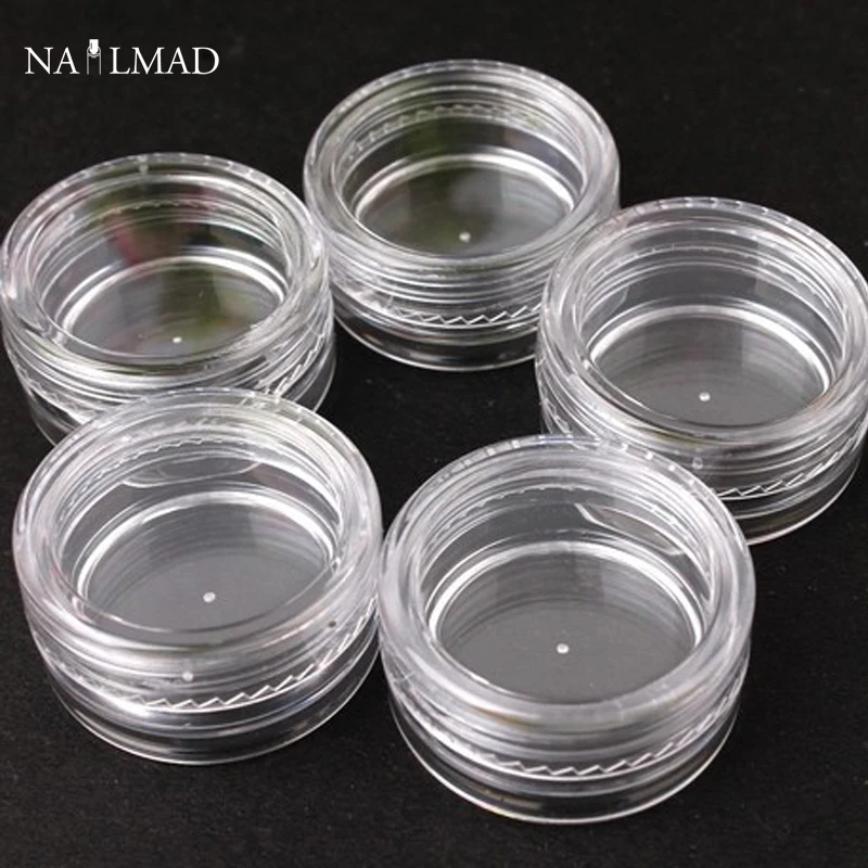 Пустая емкость для хранения 3 г прозрачные пластиковые банки контейнеры